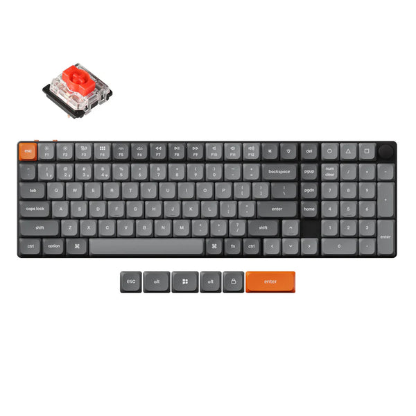 Keychron K17 Max QMK 赤軸 K17M-H1-JIS Keychron K17 Max QMK Wireless Custom Mechanical Keyboard (K17M-H1