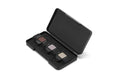 DJI Mini 5 Pro ND8, ND32 and ND128 filters in storage case; included only with Mini 5 Pro bundle versions.