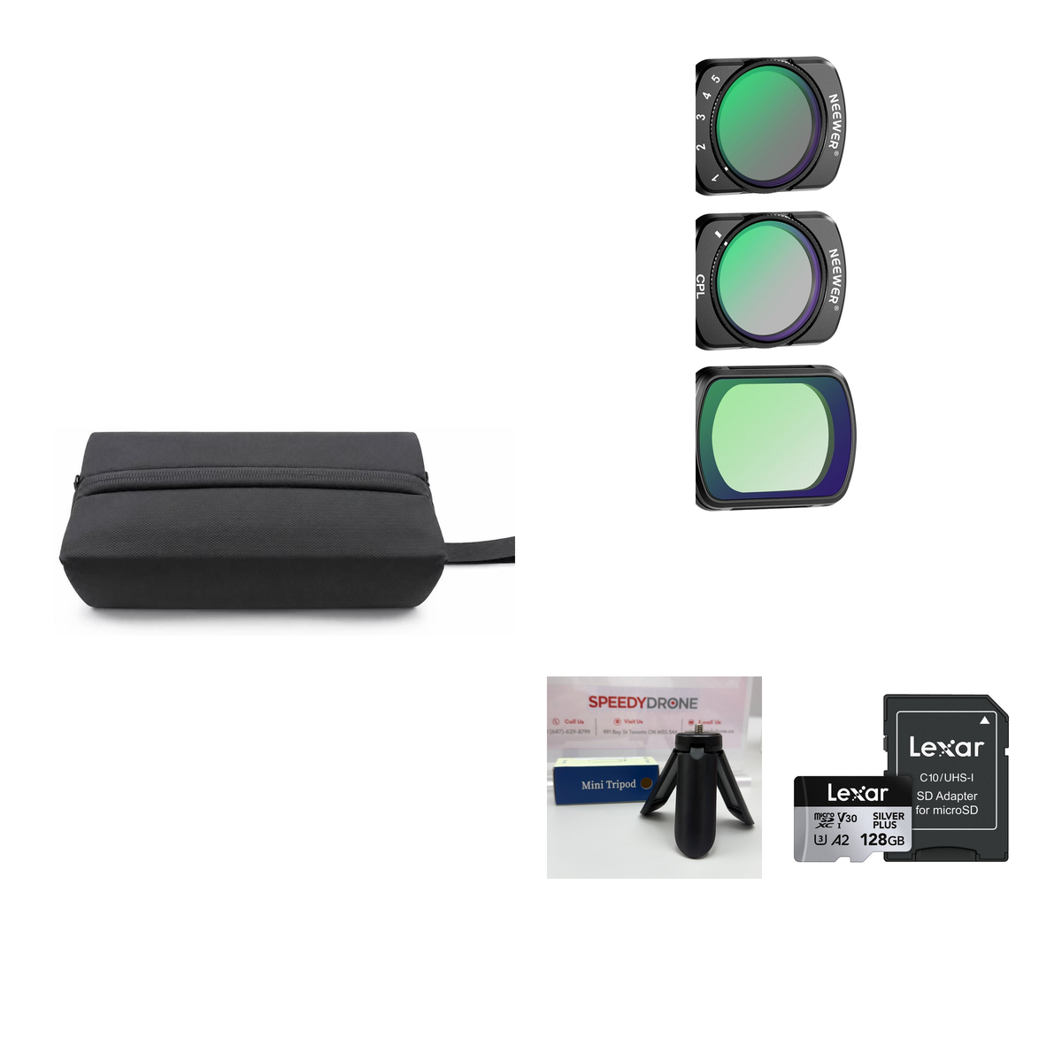 What's in the box — AEROVAULT Everyday Story Soft Bag Accessory Bundle for DJI Pocket 3 / 4 / 4P
