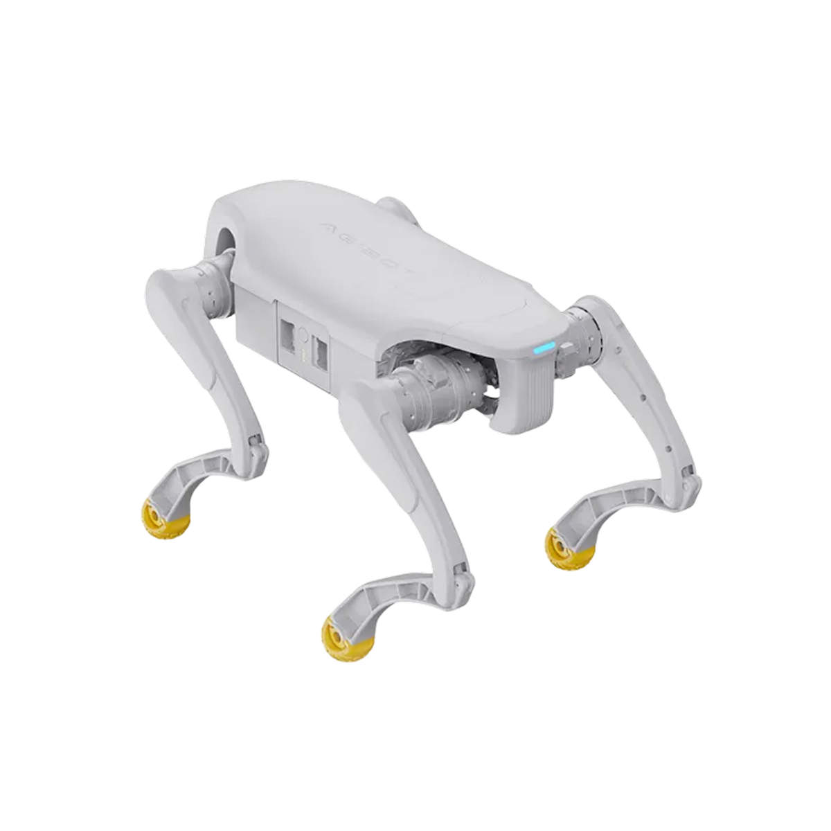 Agibot D1 Pro robot, angled view on white background.