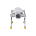 Agibot D1 Pro robot, rear view on black background.