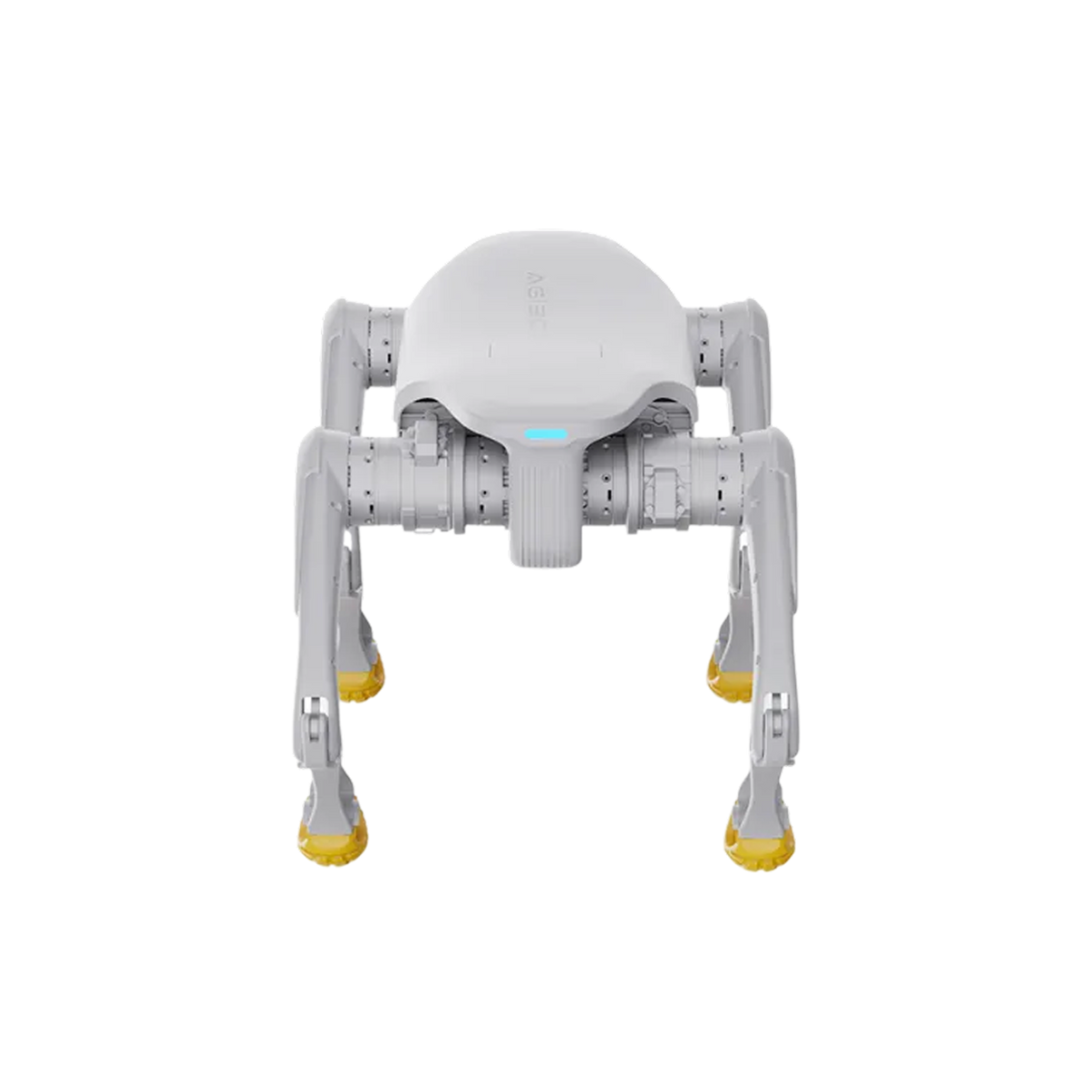 Agibot D1 Pro robot, front view on white background.