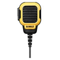 Front view of the DeWalt DXFRSRM1 remote speaker microphone with attached cable
