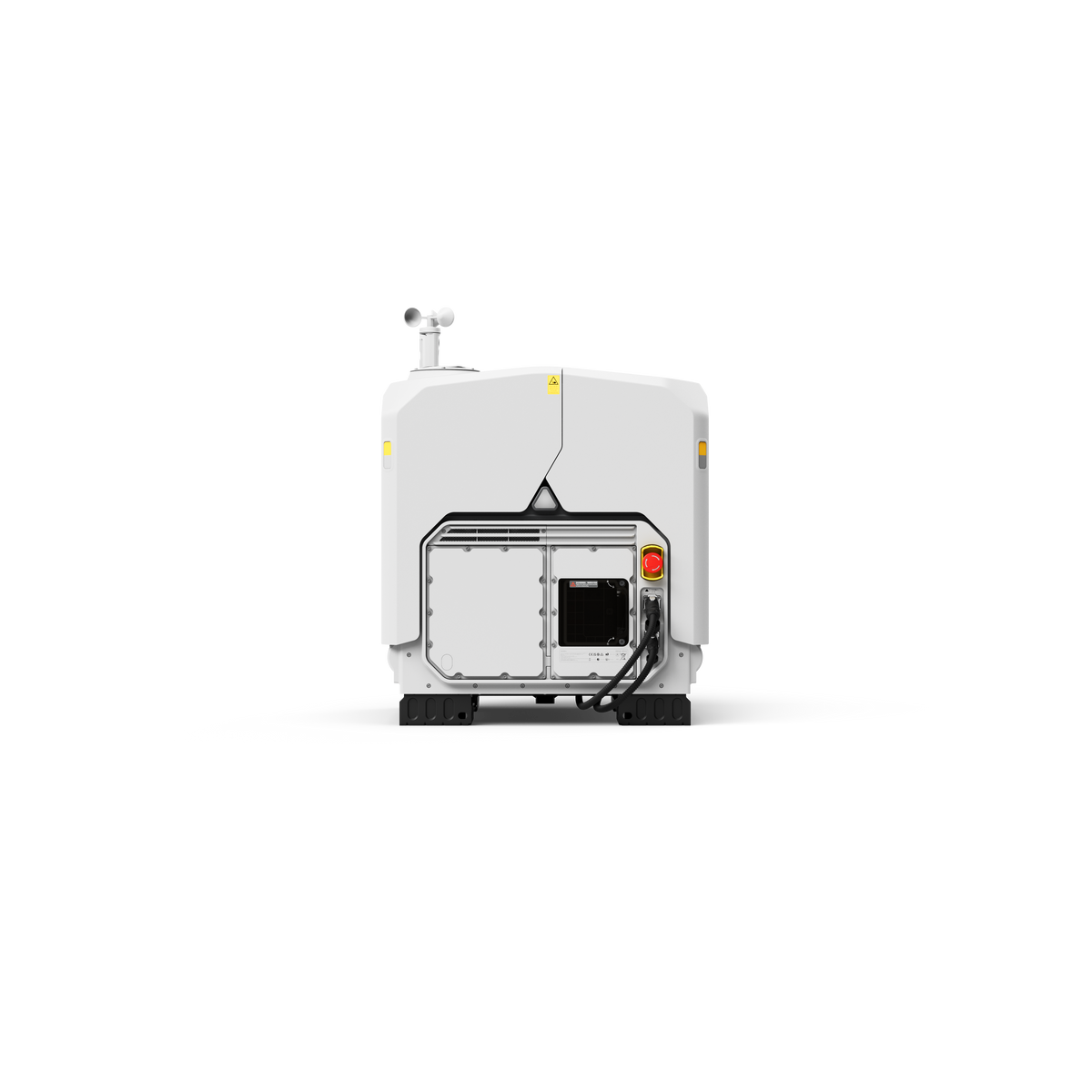 DJI Dock 4 viewed from the front with its cover closed