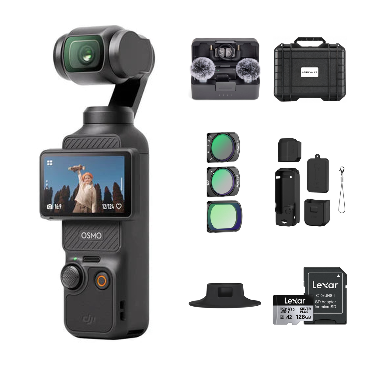 What's in the box — DJI Osmo Pocket 3 Story in Your Pocket Bundle