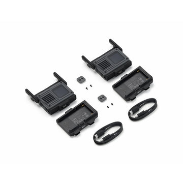DJI SDR Transmission 2 Combo with two transceivers, two cold shoe adapters, two NP-F battery adapters and two firmware update cables