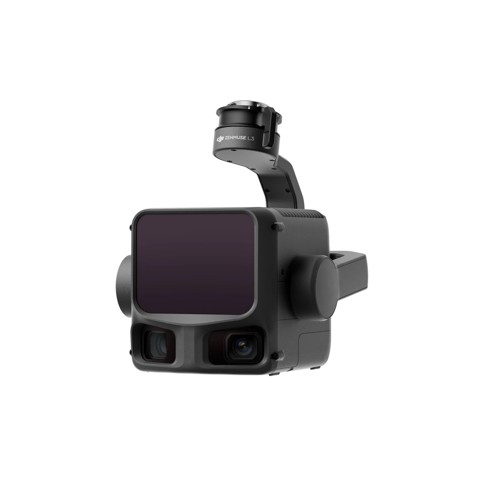 DJI Zenmuse L3 LiDAR payload on a transparent background
