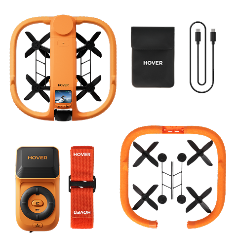 Official HOVERAir AQUA Standard Bundle equipment layout