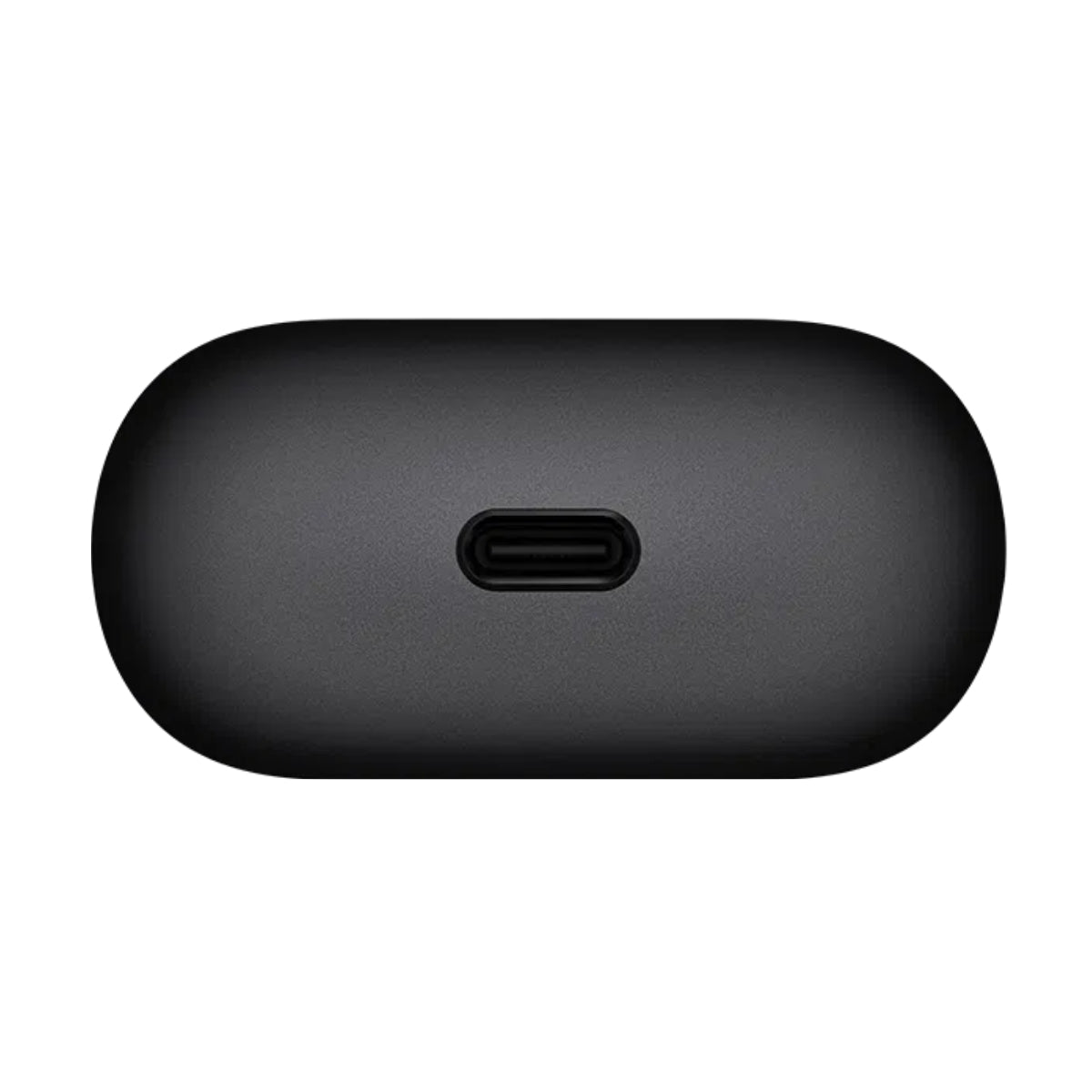 Bottom of the HUAWEI FreeClip 2 Black charging case with USB-C charging port