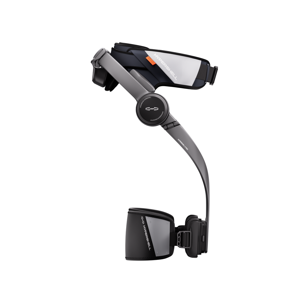 Side view of the Hypershell X Pro powered exoskeleton