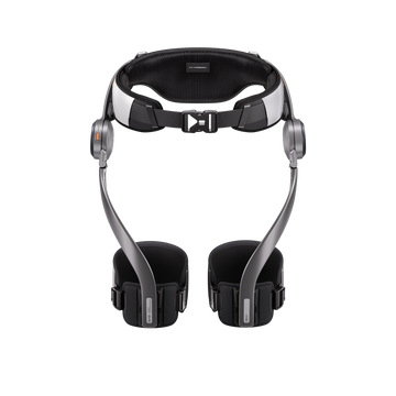 Hypershell X Pro S black exoskeleton, front interior view