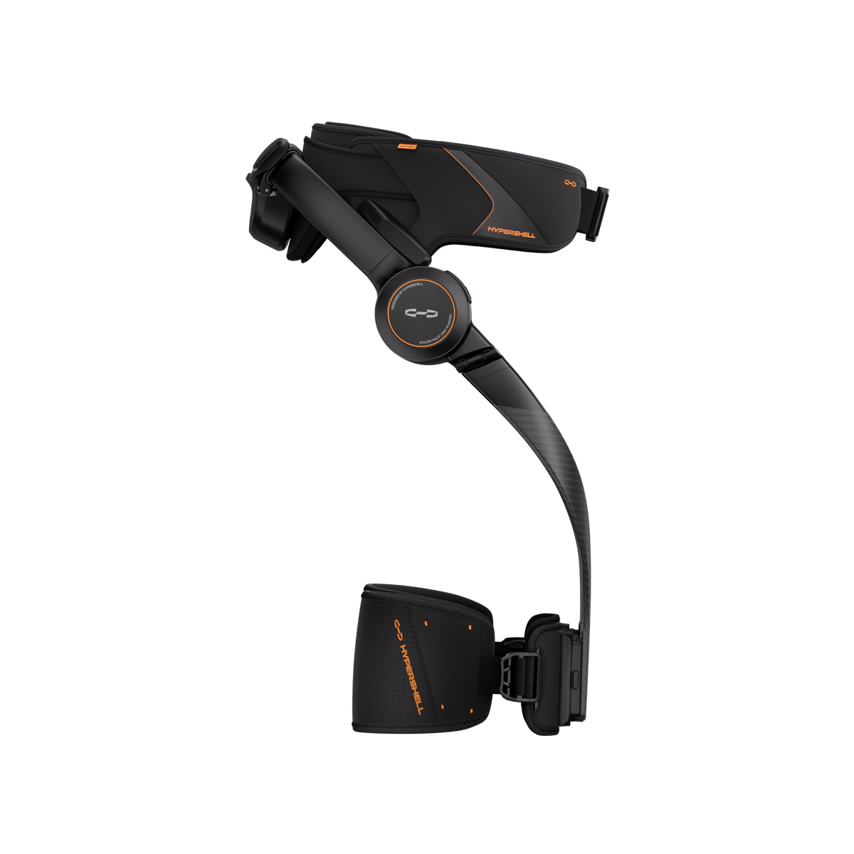 Side view of the Hypershell X Ultra powered exoskeleton