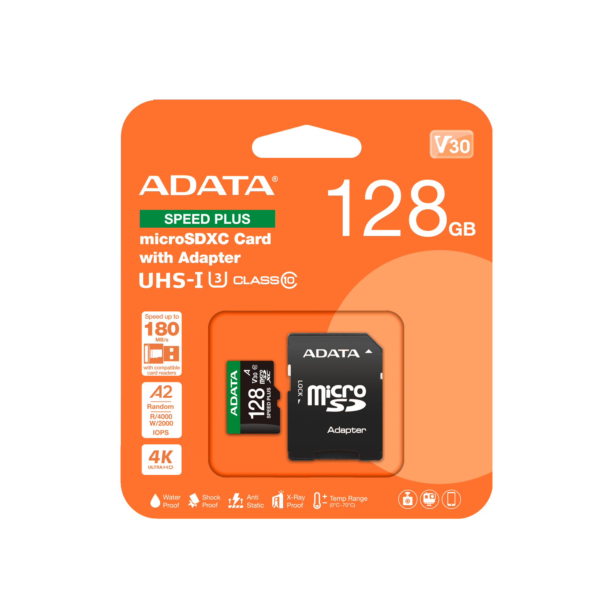 Adata SPEED PLUS microSDXC UHS-I U3 128GB
