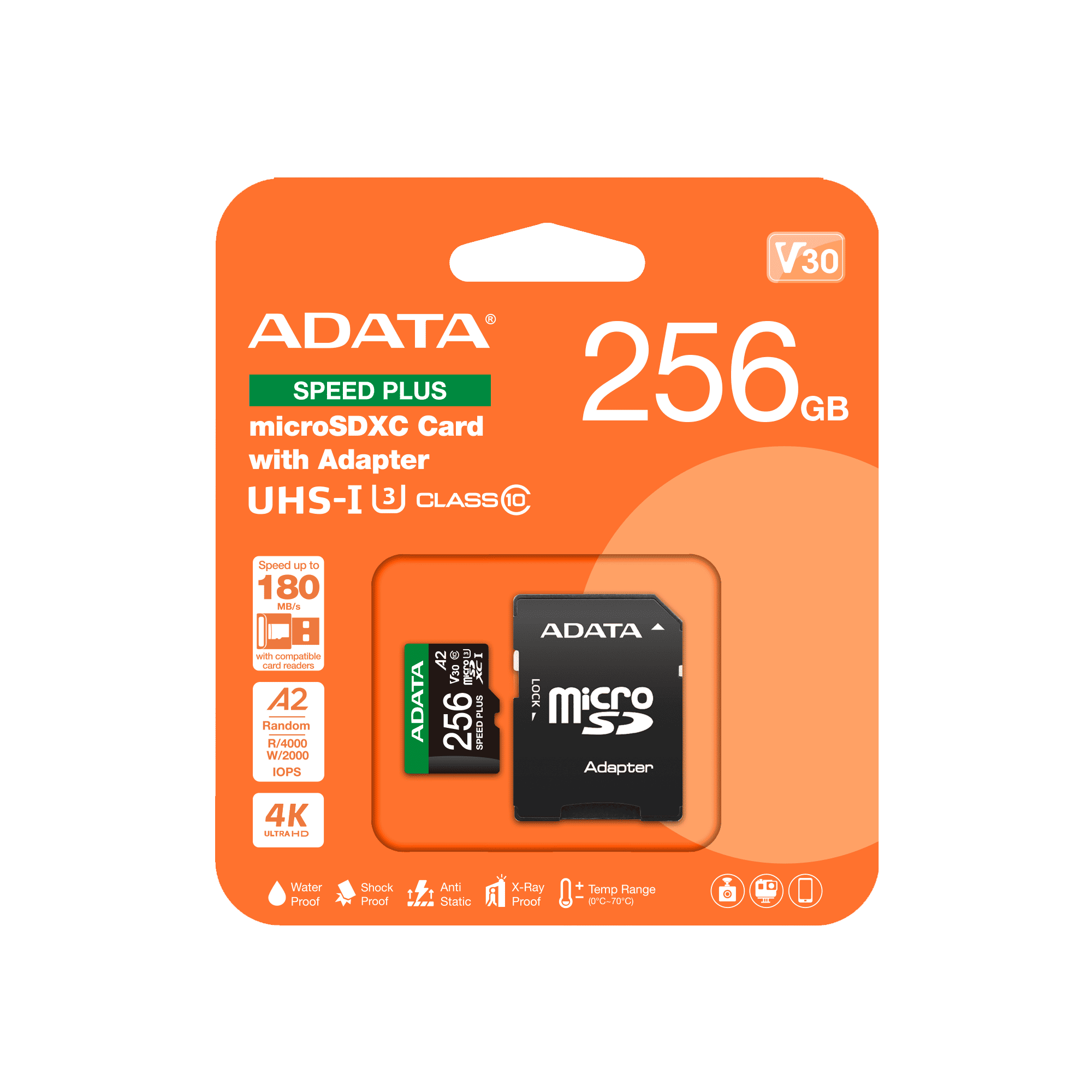 Adata SPEED PLUS microSDXC UHS-I U3 256GB