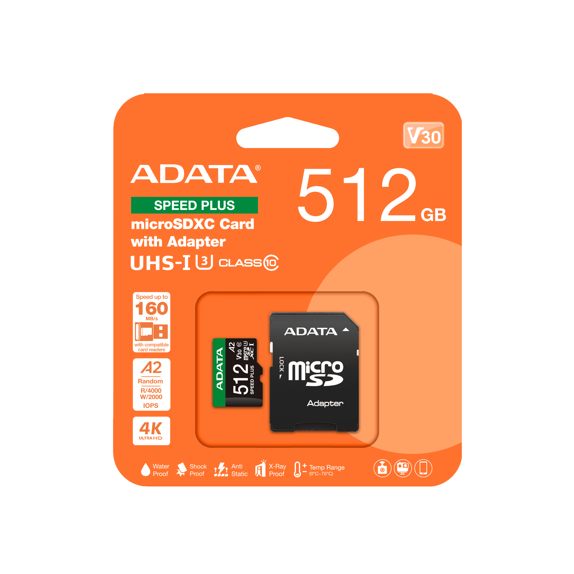 Adata SPEED PLUS microSDXC UHS-I U3 512GB