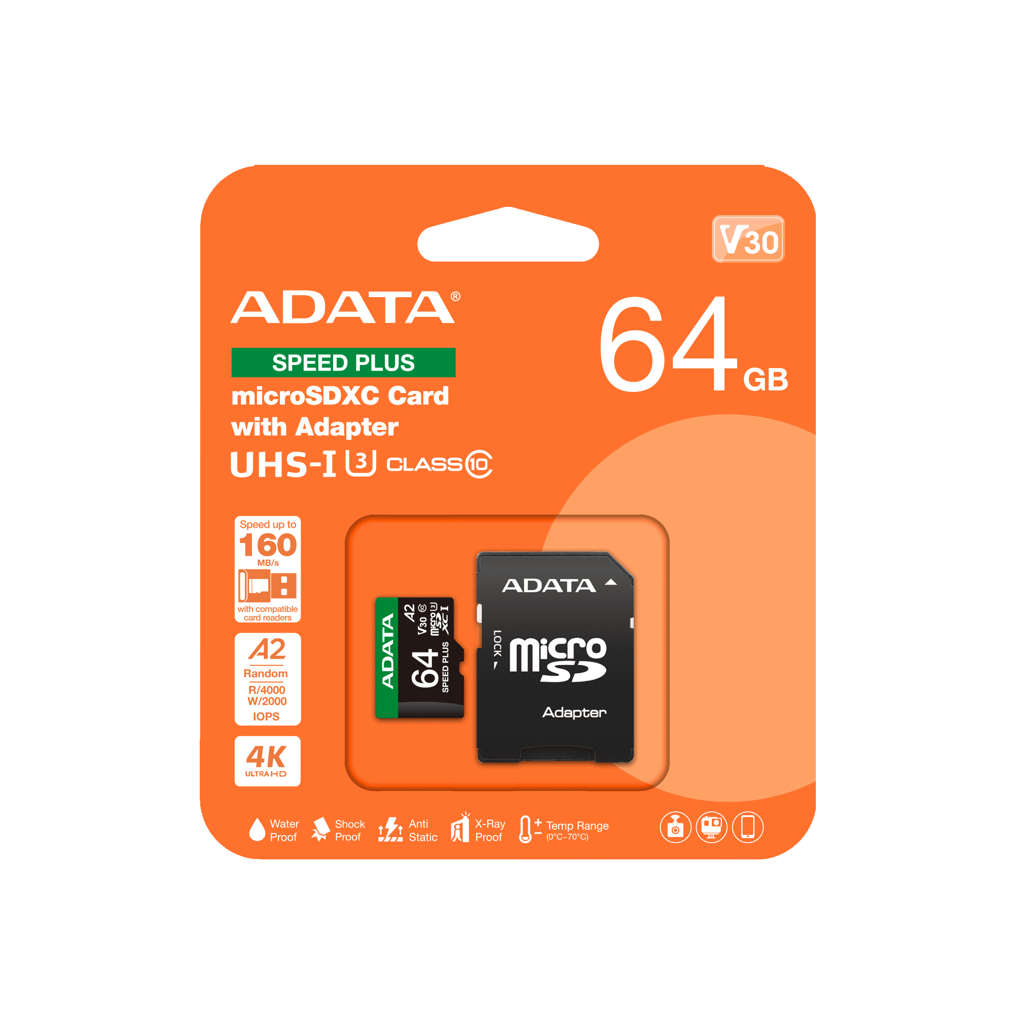 Adata SPEED PLUS microSDXC UHS-I U3 64GB
