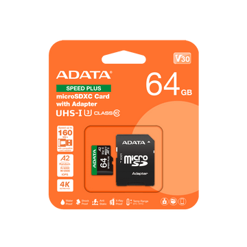 Adata SPEED PLUS microSDXC UHS-I U3 64GB