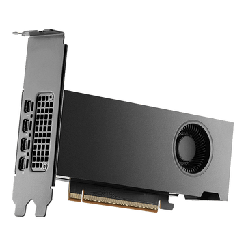 PNY NVIDIA RTX PRO 2000 Blackwell 16GB graphics card, three-quarter view