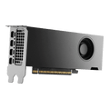 PNY NVIDIA RTX PRO 4000 Blackwell SFF 24GB graphics card, three-quarter view with low-profile bracket