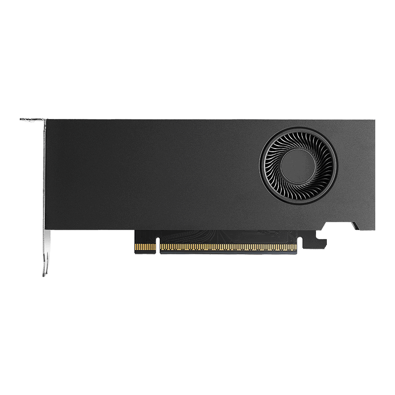 PNY NVIDIA RTX PRO 4000 Blackwell SFF 24GB graphics card, front view with low-profile bracket