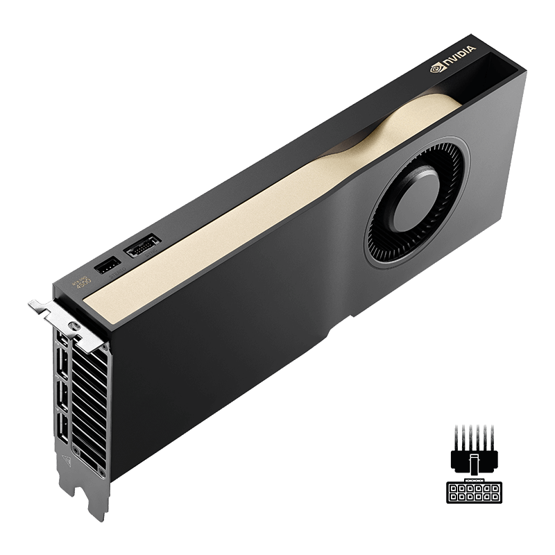 PNY NVIDIA RTX PRO 4500 Blackwell Workstation 32GB graphics card, three-quarter view