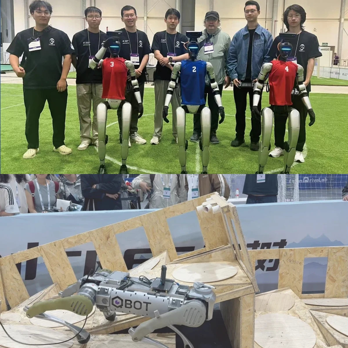 Unitree humanoid and quadruped robots at real manufacturer-documented robotics challenges